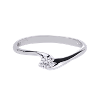 Anello Namuri Donna Basic in Oro bianco Diamante 0.02 Ct SB2525-02 - SB2525-02